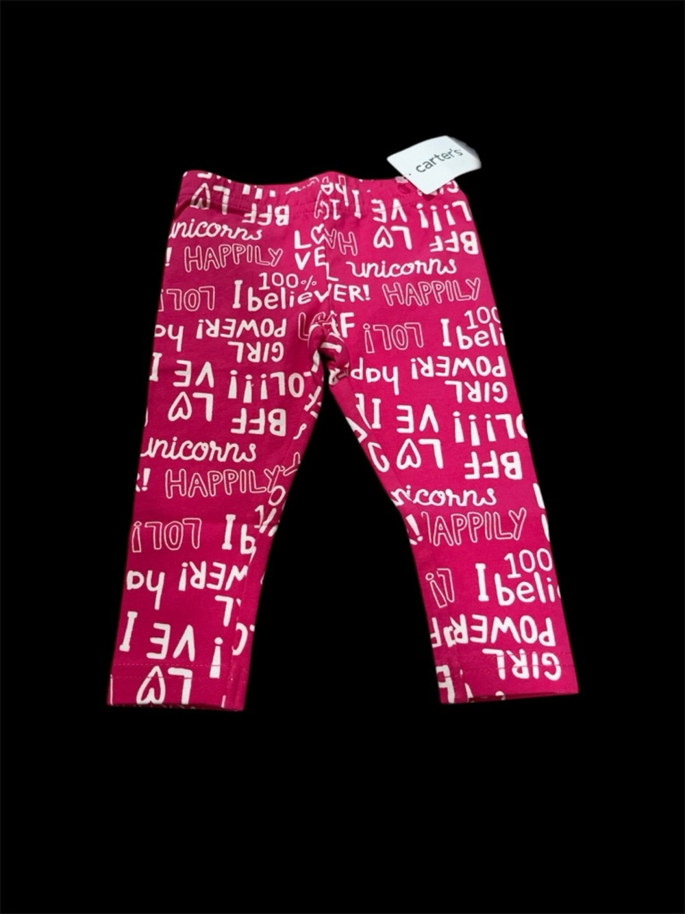 Carter's Pink Graphic Leggings for Kids
6 months NWT